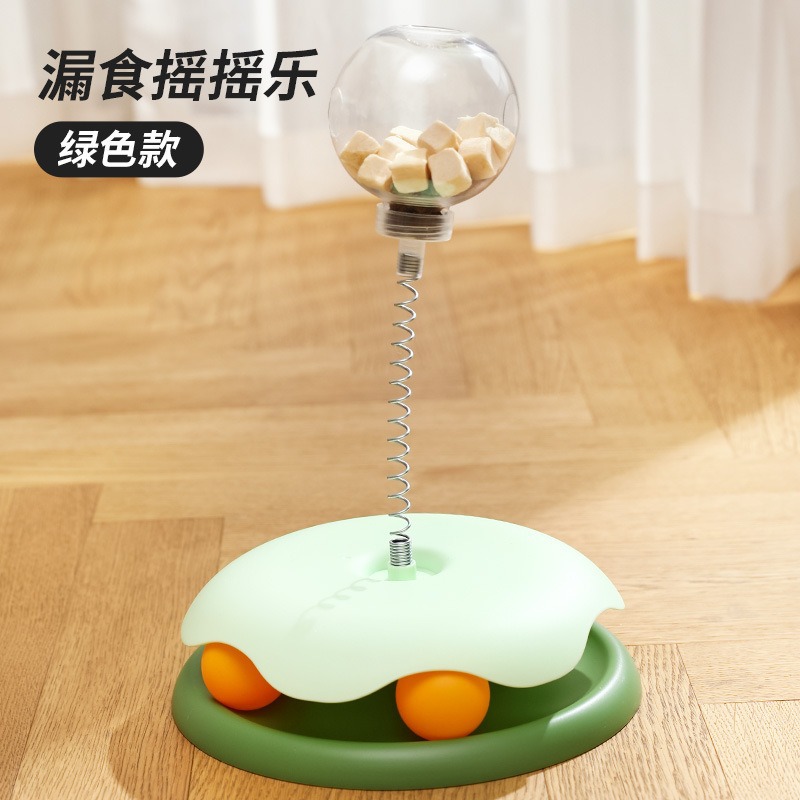 Juguete dispensador de comida para gatos, con ventosa, interactivo – Producto transfronterizo