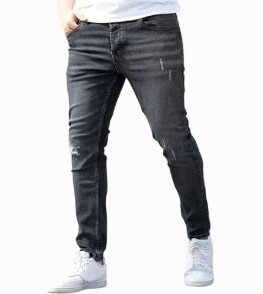Men's Slim Fit Ripped Jeans Cross Border European American Style NK393_mkmklike.com