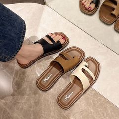 クロスボーダーの新型夏の足のスリッパの女性の外はレトロでシンプルです。