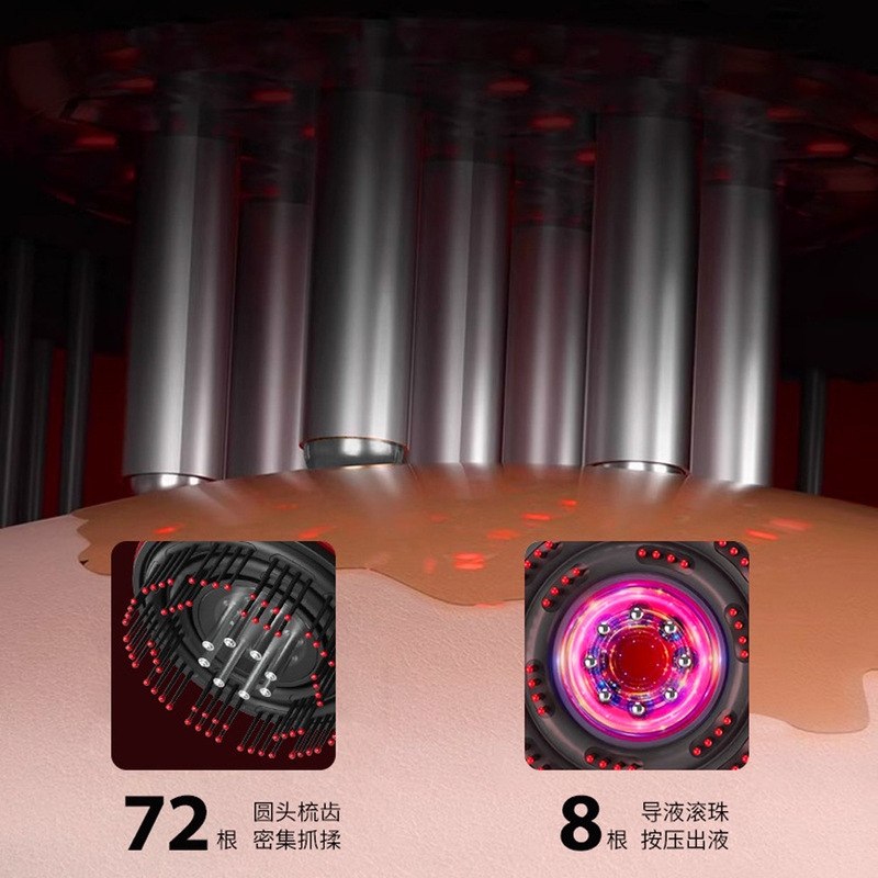 クロスボーダー頭部多機能マッサージ櫛頭皮導液美髪保護セット|undefined