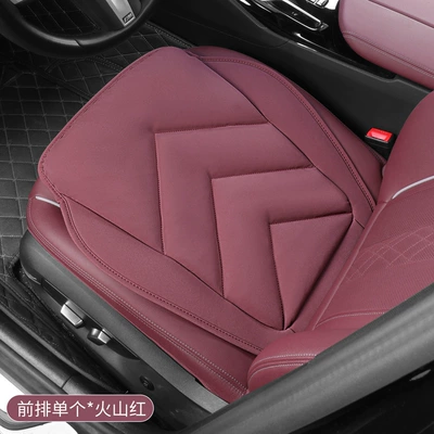 saddle pad – Universal seat cover - v-shaped-volcanic-red-front-row-1-piece-piece