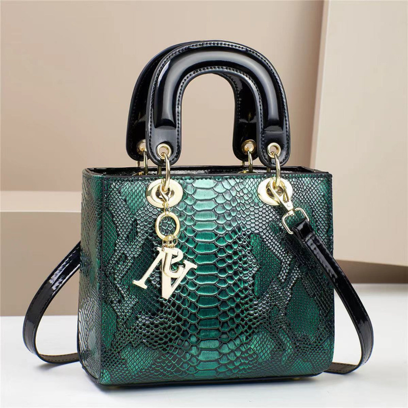 Bolsa de mano pequeña fragancia patrón de lagarto textura de peinado de gran capacidad Dai Fei bags de mensajero de un solo hombro