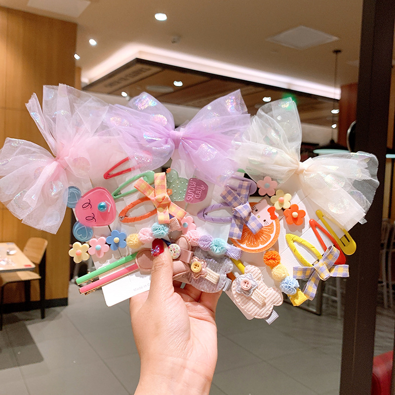 Korean Style Children's Cute Cartoon Bow Fruit Animal Hairpin display picture 5