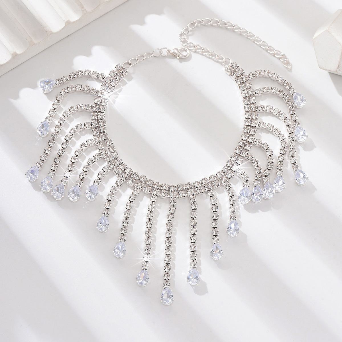 Aliexpress moda transfronteriza europea y americana tobillas de brillo verano versátil nuevos accesorios de zircon accesorios de moda para mujeres pie de moda