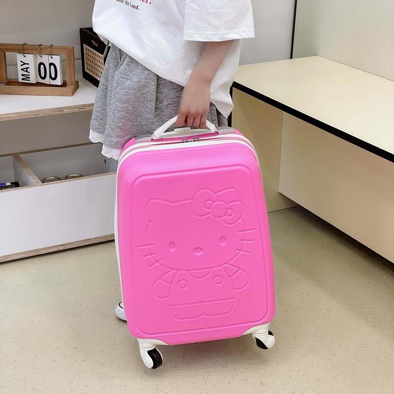 Cross-Border Cartoon Suitcase, Cute and Stylish, Lightweight Student Travel Carry-On Suitcase, Children's Large-Capacity Trolley Suitcase