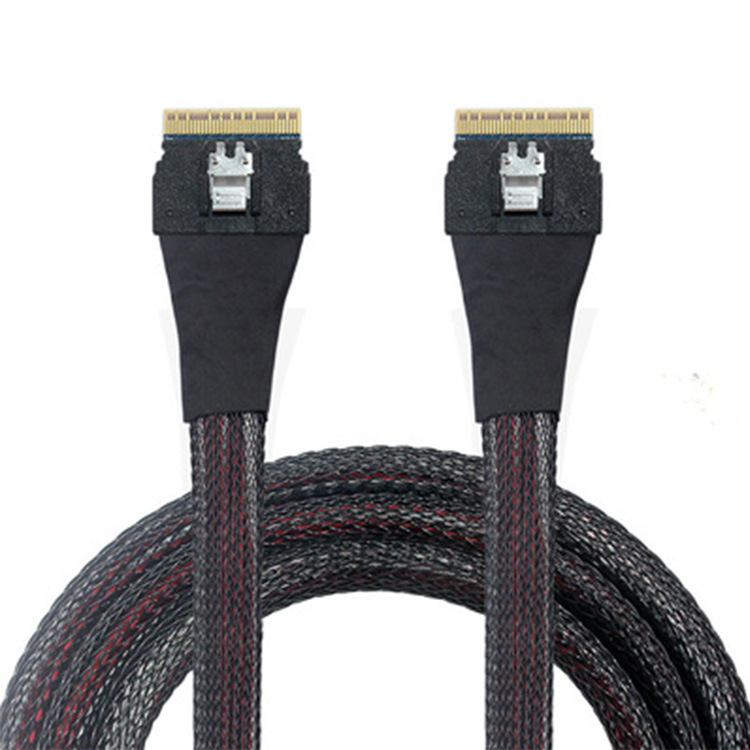 Cable de transmisión de datos para servidor de disco duro de alta velocidad SlimesasSFF-8654 a 8654 8I74P