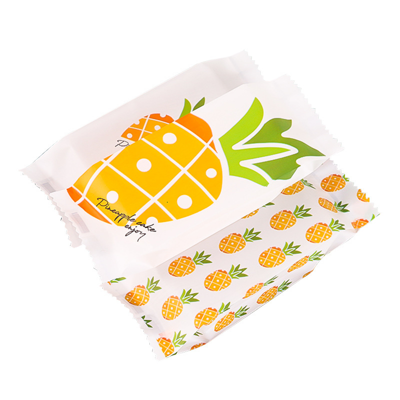 Piña bolsa de embalaje crujiente galleta pequeña fresca merienda entrega crujiente carne crujiente máquina sello bolsa bandeja de plástico traje