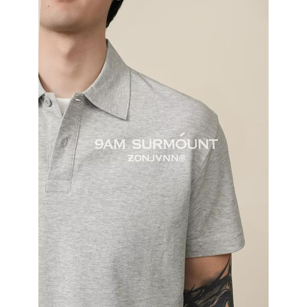 POLO camisa solapa manga corta hombre falso dos negocios británicos ocio suelto verano fresco marea comercio exterior transfronterizo al por mayor