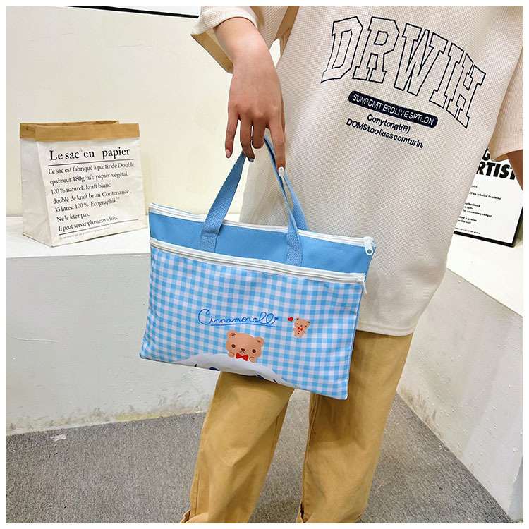 The new Spring 2024 Stardelo minimalist cartoon large-capacity student handbag, study materials and tutorial bag undefined