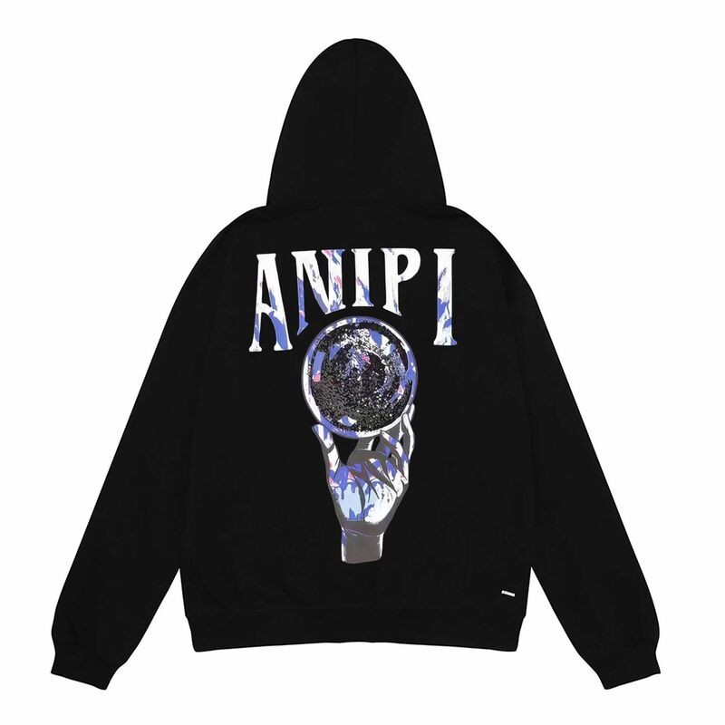 American Style Fashion Brand AR Arm Skull Cross Print Hoodie Sweater Men's and Women's Loose plus size Pullover Jacket