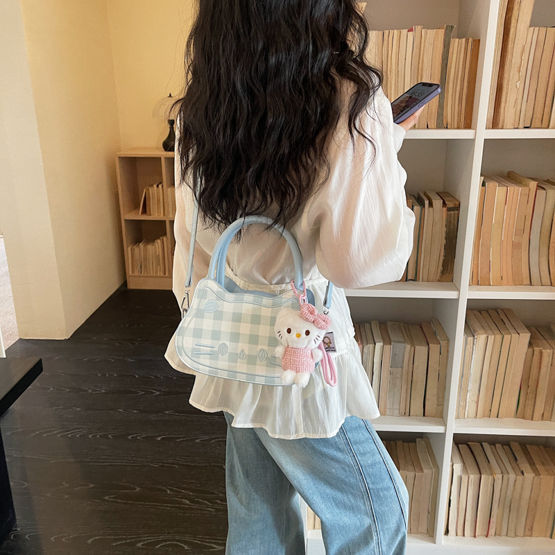 Girl 's Style lindo bolso de mano de dibujos animados para mujeres 2026 verano nuevo simple bolso de viaje diario image 3