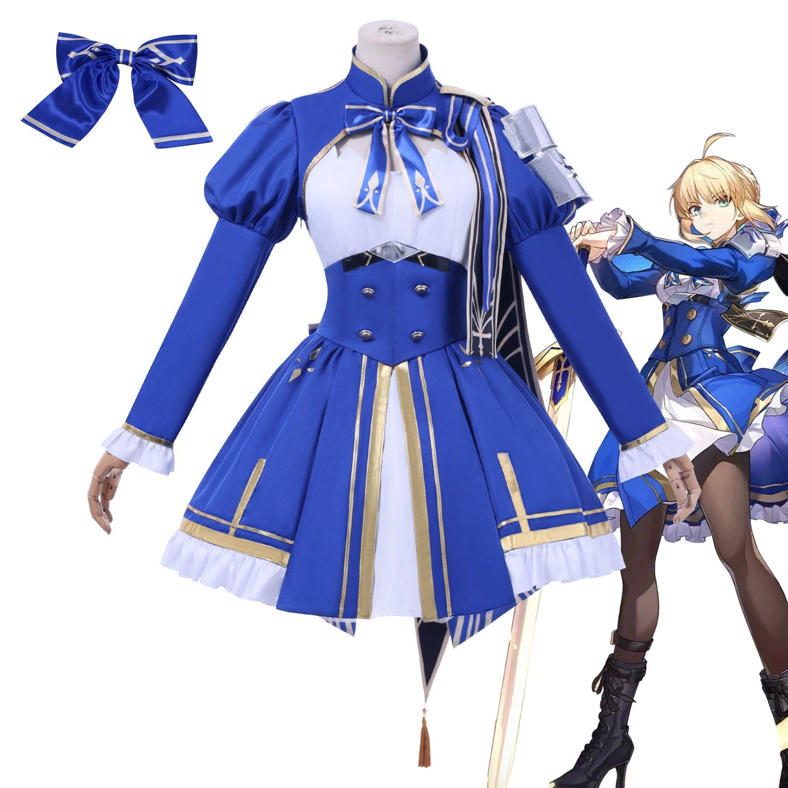 Свернуть Звездная Железная Дорога кос линк Fate Сабер Разрушение Ветер кос Fate Ночь Сабер игровой персонаж