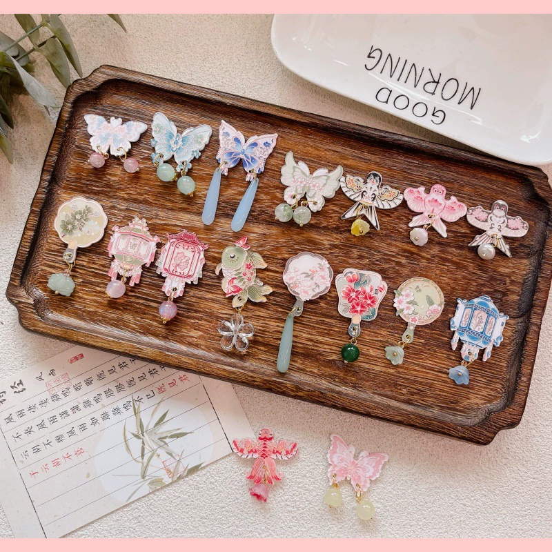 Новый китайский стиль в древнем стиле веер бабочки кайт аксессуары булавка цветочная брошь для подарков друзьям