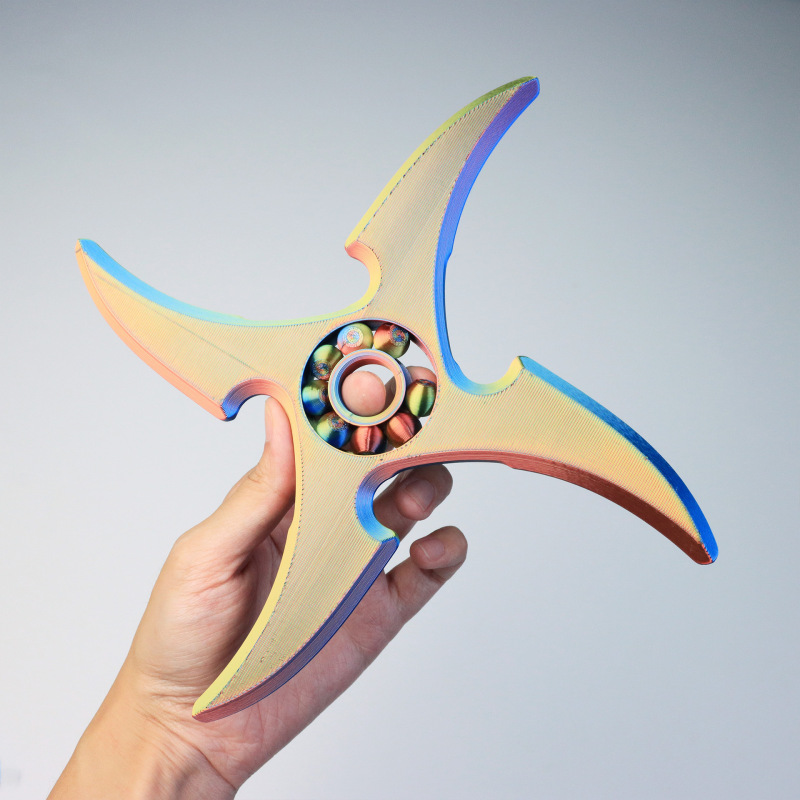 3D打印火影忍者手里剑解压神器模型玩具儿童益智旋转解压玩具模型|undefined