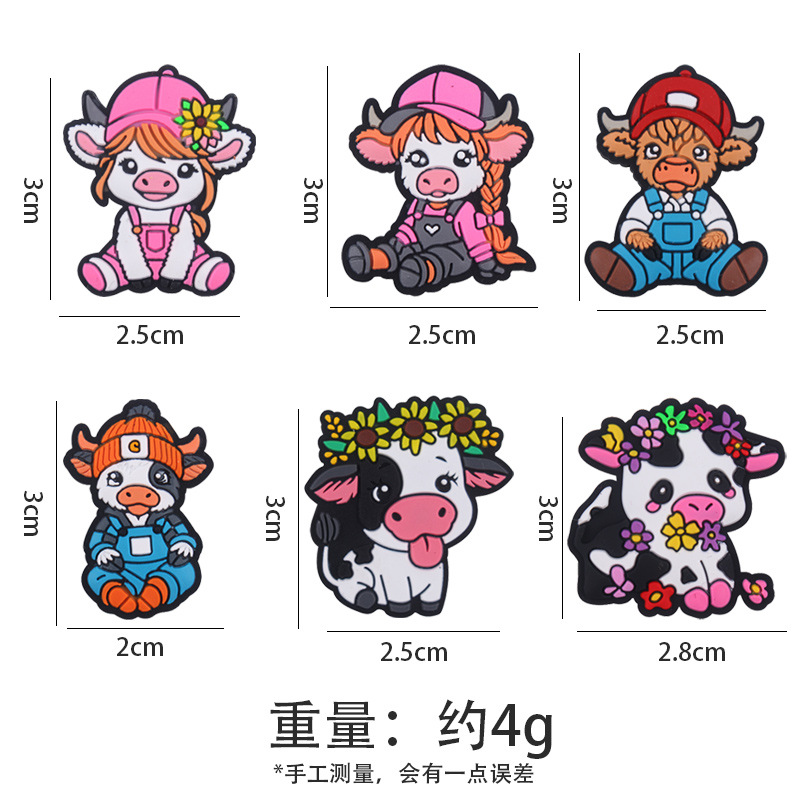 Nuevos artículos para madres y bebés animales de dibujos animados bueyes cuentas de silicona creativas DIY tetas cadena de pulseras juguetes accesorios de goma de techo