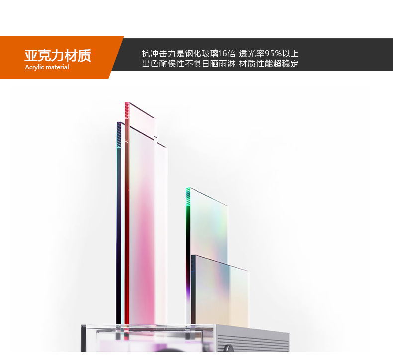 pvc展示架展示盒