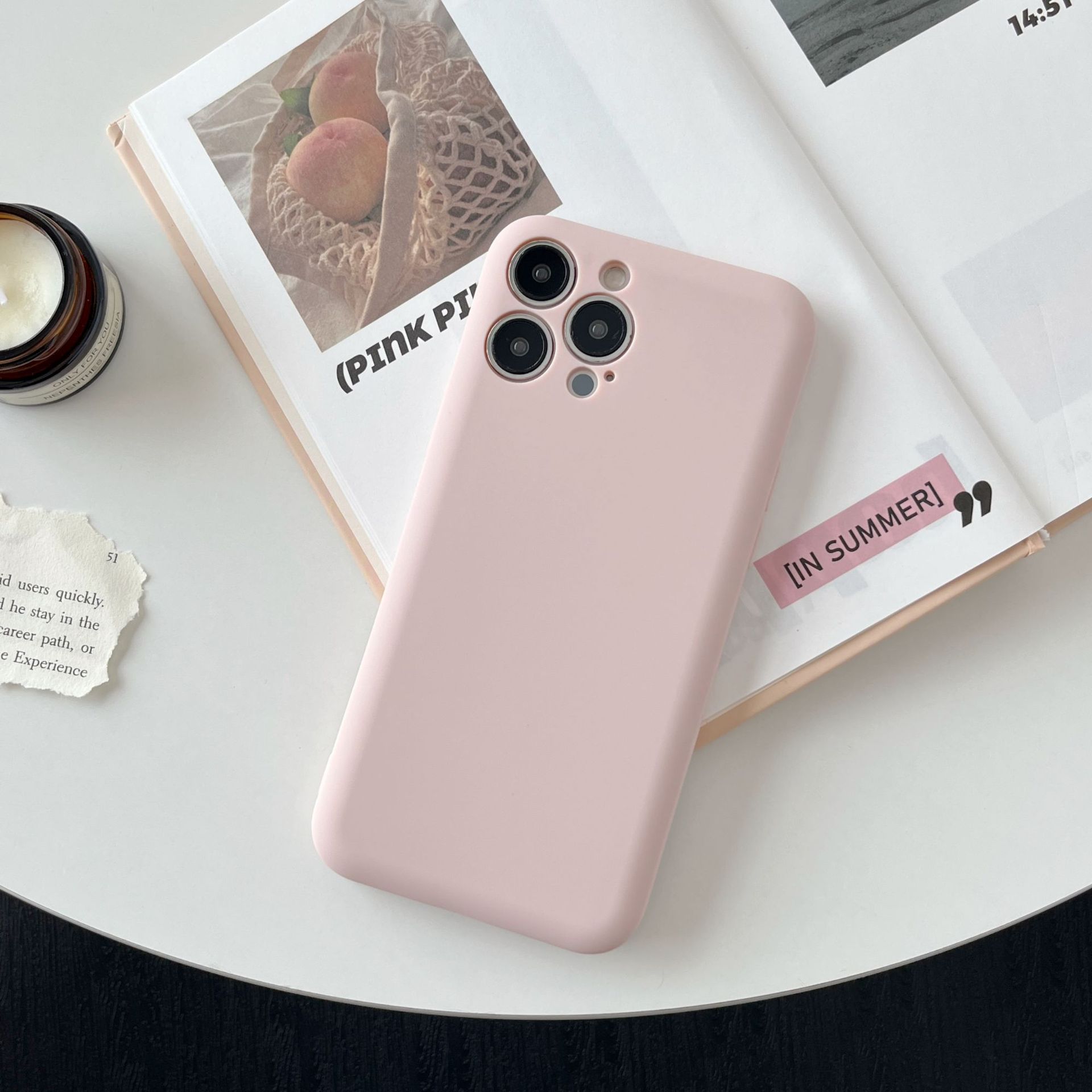 Nuevo tipo aplicable iPhone 16 funda para teléfono móvil jabón líquido TPU color sólido Apple 15promax funda protectora todo incluido