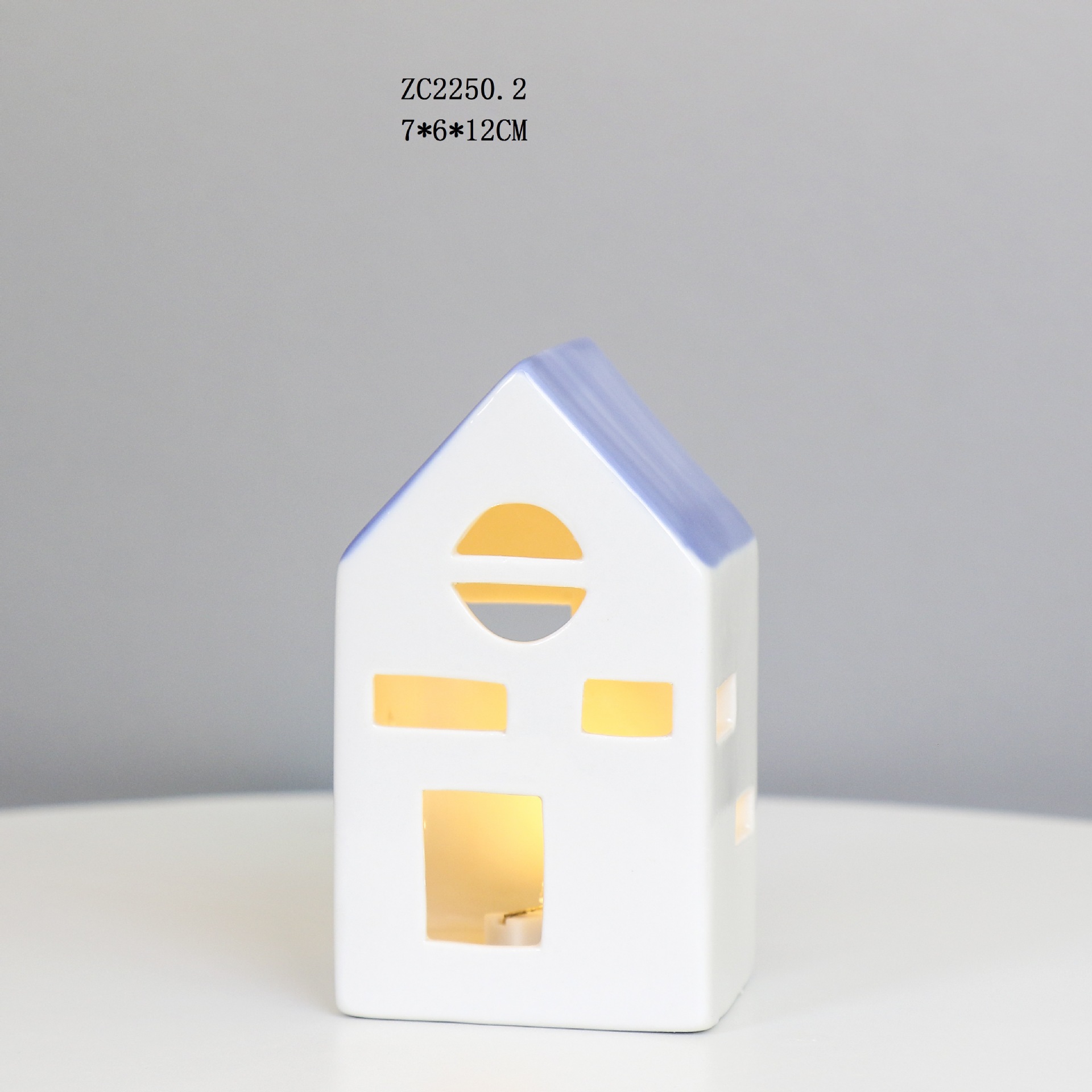 De cerámica de estilo Europeo casa pequeña lámpara de mesa de decoración al por mayor dormitorio creativo decoración de noche luz de la noche decoración artesanía regalo