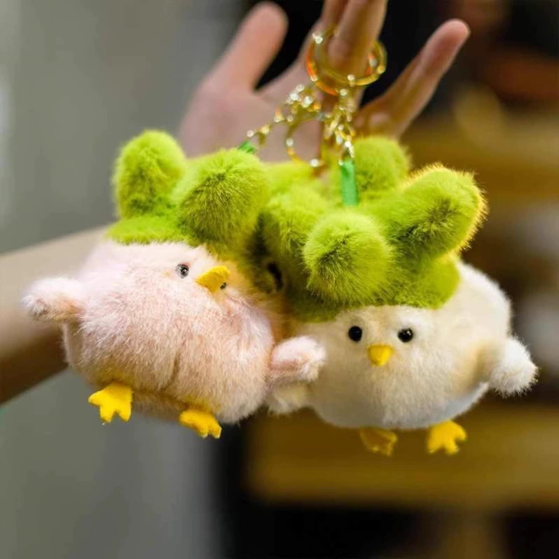 Кукла, плюшевая забавная игрушка, подвеска, брелок, издает звуки