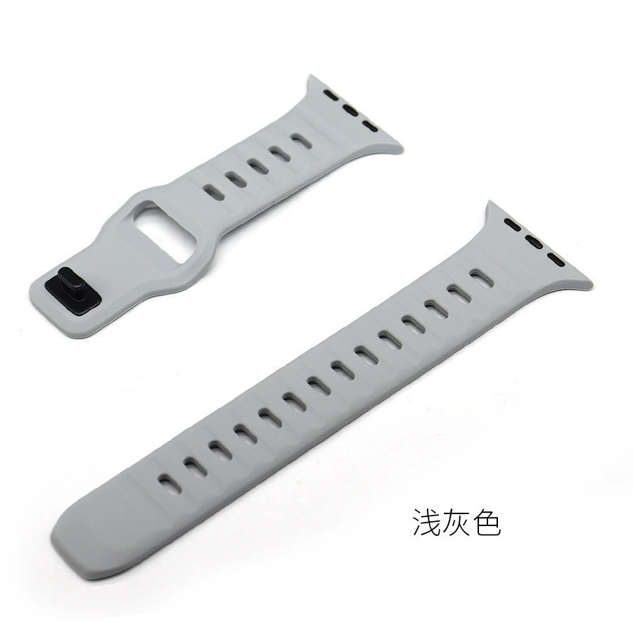 Силиконовый ремешок для Iwatch, новая спортивная модель с квадратной пряжкой, для Apple SE/8/Ultra, силиконовый ремешок для Apple