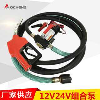 12V 24V柴油泵 抽油泵 电动加油泵 直流单泵总成 配套油管油枪