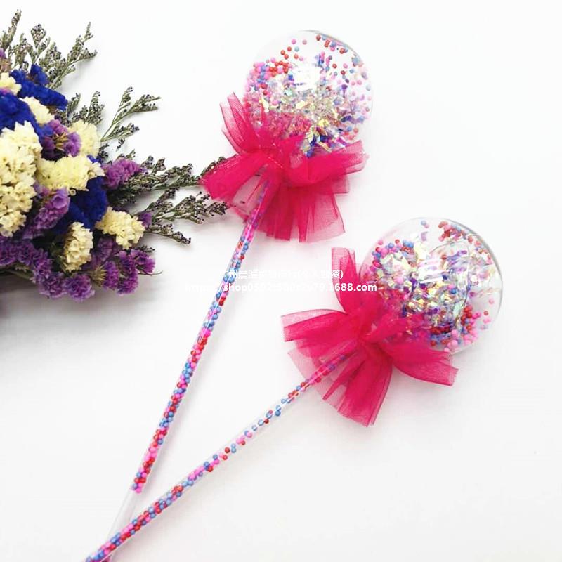 抖音爆款波波球星空棒波波球魔法棒仙女棒发光玩具地摊引流礼品