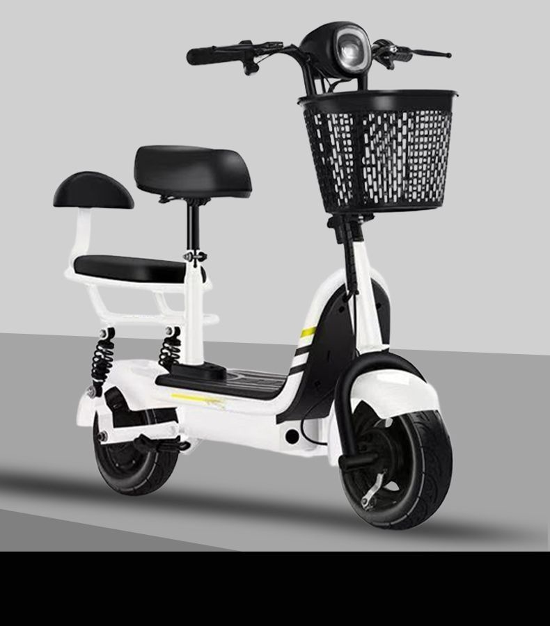 Electric Folding Scooter for Adults, Foldable Two-Wheeled Parent-Child Mini Electric Vehicle, Mini Electric Car for Commuting