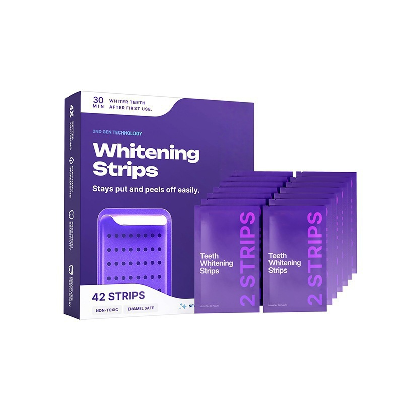 Purple Teeth Whitening Strips 牙贴 清新口气清洁牙齿污垢