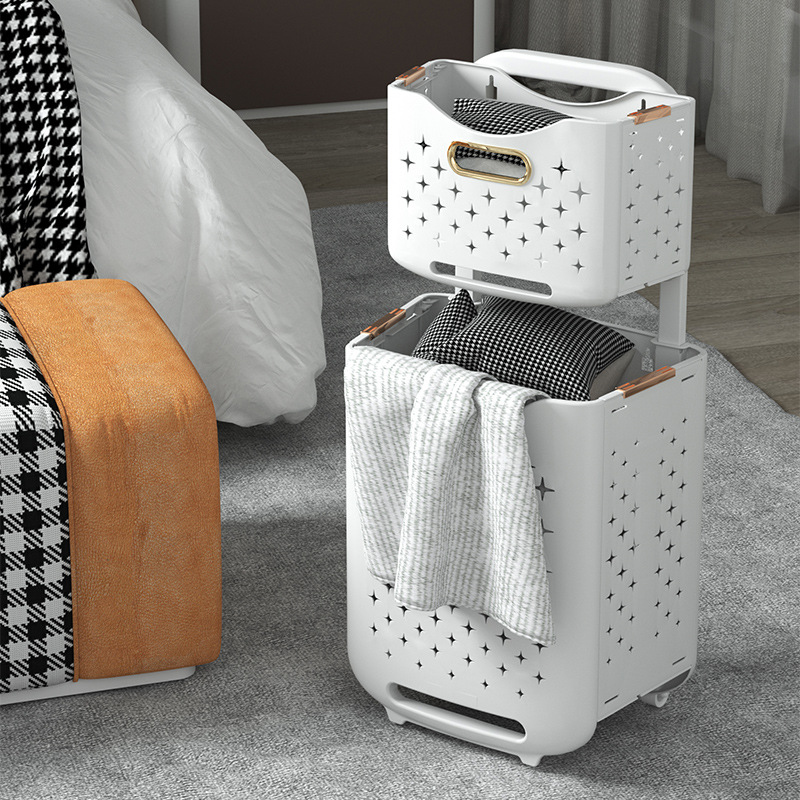 Foldable Laundry Basket with Large Capacity for Household, Bathroom, Wall-mounted Laundry Hamper