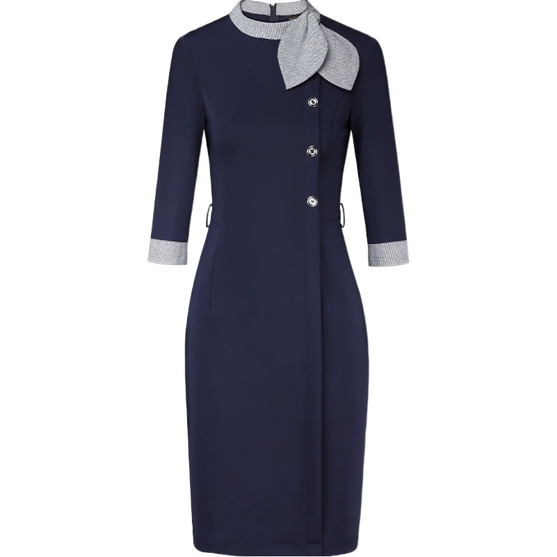 Униформа стюардессы Профессиональное платье Темперамент Осень и зима Тонкий вентилятор Богиня Салон красоты Отдел продаж Стойка регистрации Рабочая одежда Женская