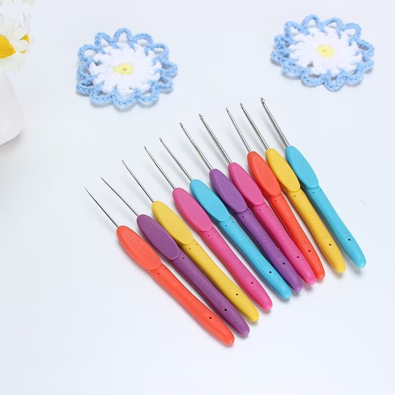 可钩牌钩针套装编织工具全套软柄勾针可勾牌软柄单头钩初学者diy