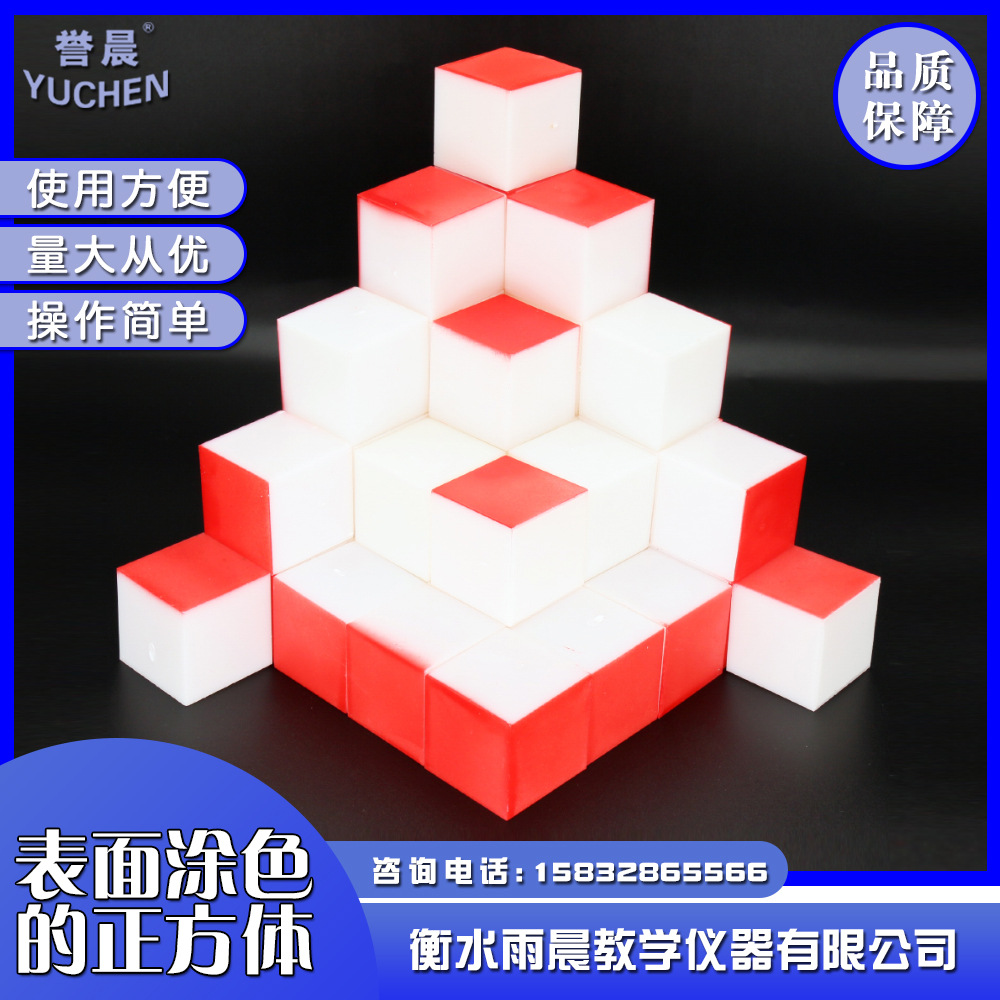 30306009801表面涂色的正方体 数学教具教学仪器实验器材量大从优