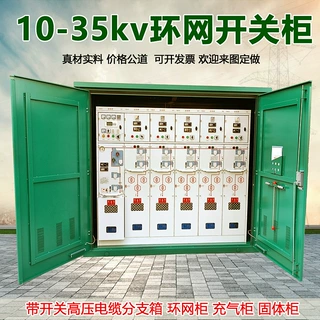 10kv高压环网柜sf6二进四出充气柜负荷开关柜35KV固体环保绝缘箱