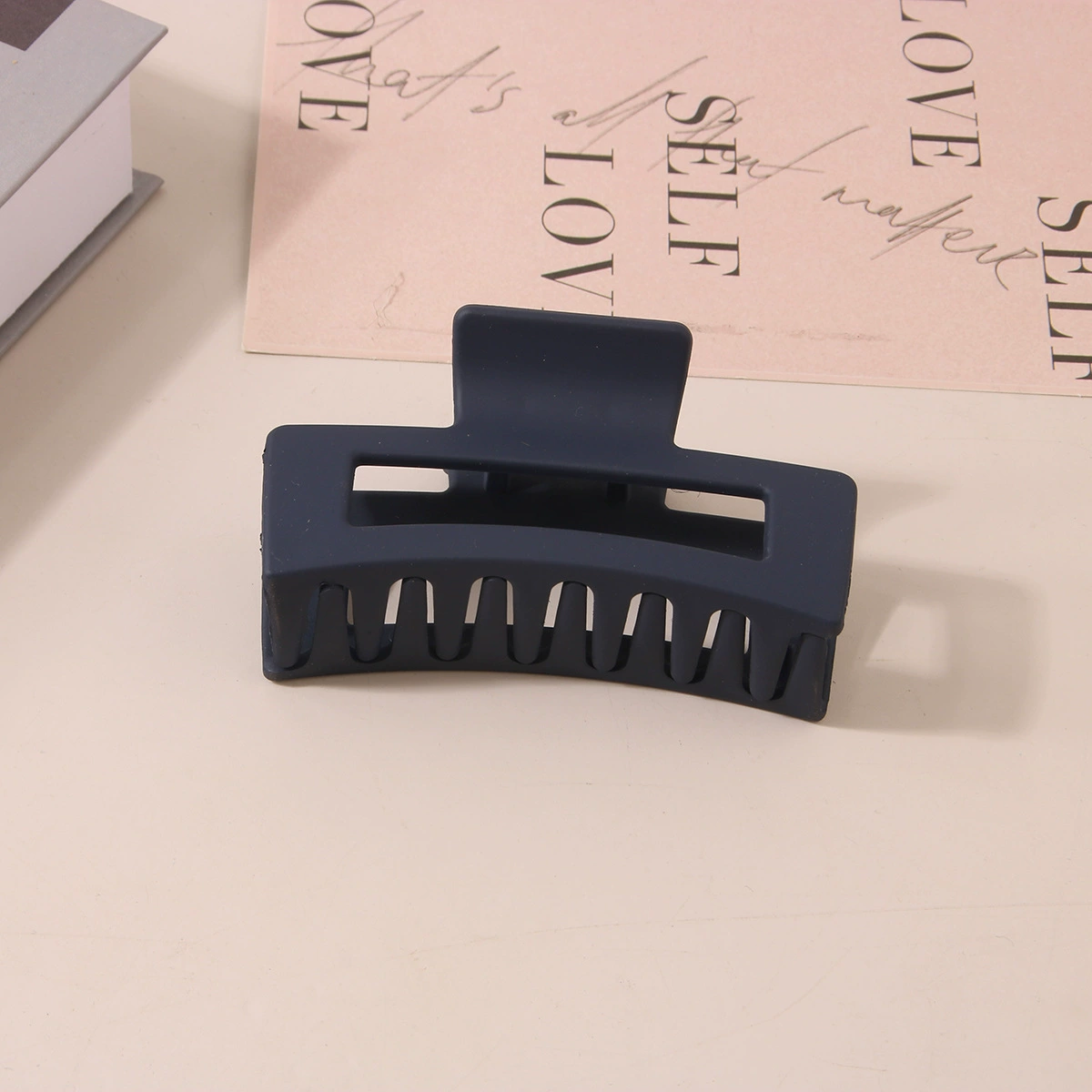 (Cross-border trading), rectangular matte crab pin, big shark, hairgrip, Amazon, simple and elegant design