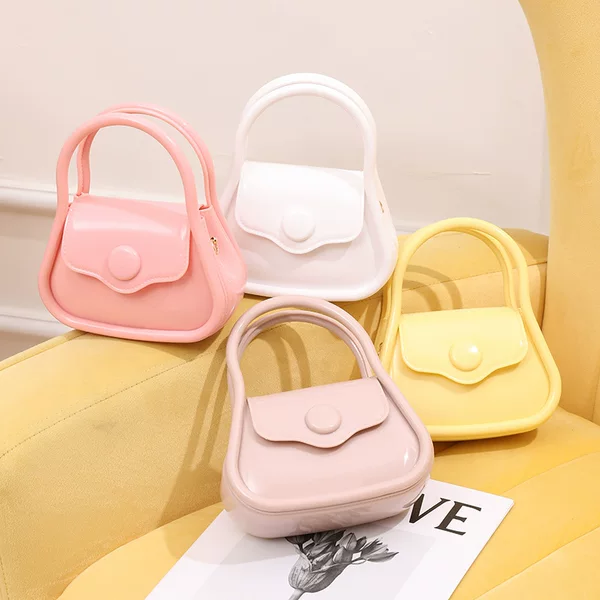 New PVC soft European bag 2023jelly bag women's fashion handbag live wholesale silicone jelly bag