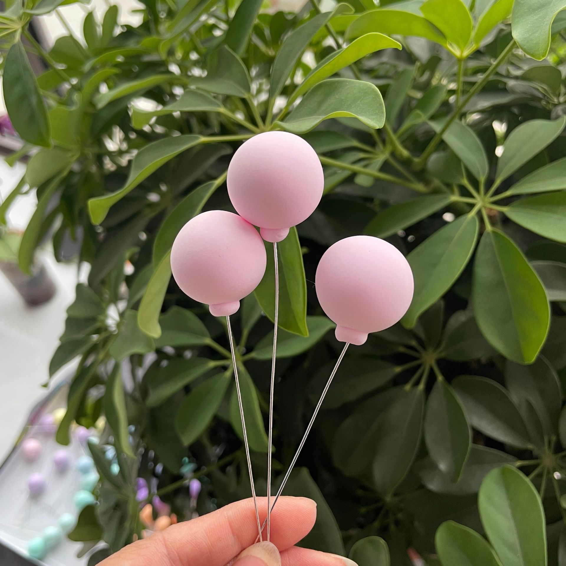 Suministro transfronterizo Xiaohong confesión de azúcar Globo decoración interior del coche globo pastel de hornear suministros de decoración plug-in