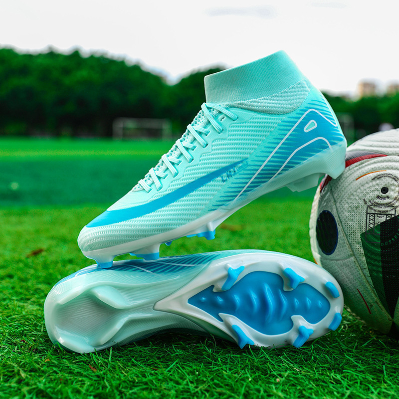 Zapatos de Entrenamiento de Fútbol AG TF de Caucho y Malla, Ligeros, para Pastizales Artificiales