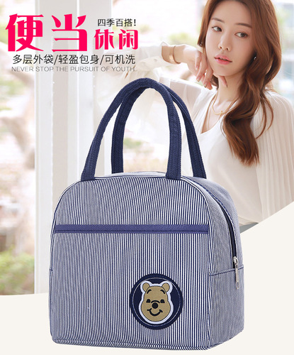 2024 New Women's Bags Ladies' Handbags Korean Style Casual Mommy Bags Student Lunch Boxes Lunch Bags Canvas Handbags