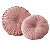 Scandinavian round pillow, fuchsia sofa for living room, decorations, wheel