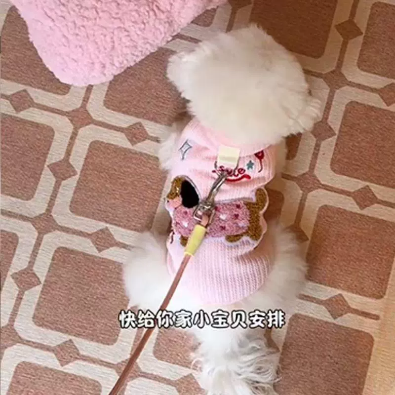 Собачья одежда для собак весной и летом новая цветная такса с тяговыми пряжками