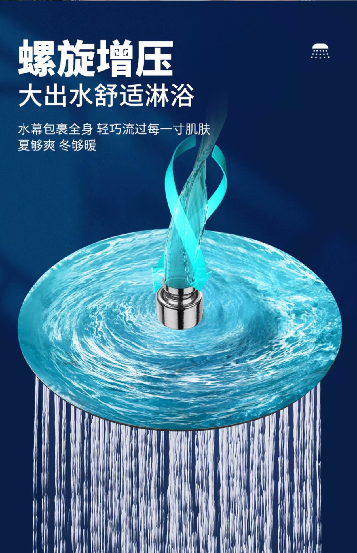 Large top shower head, bathroom pressurized shower head, single bath showerhead with rod, square and round shape, factory wholesale undefined