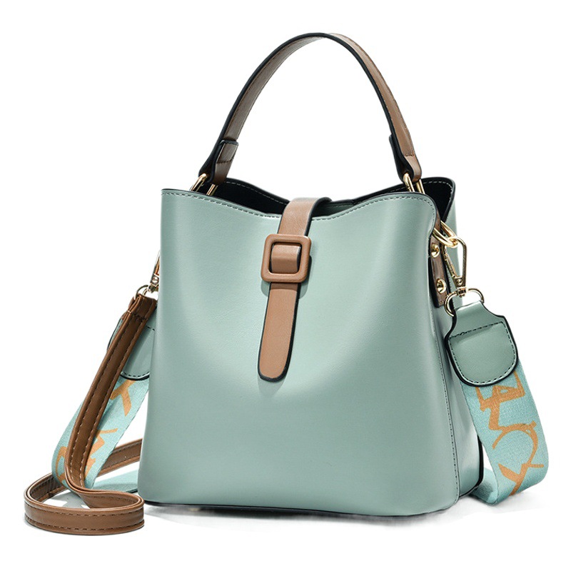 Bolso cubo mujer 2023, correa ancha, estilo coreano, gran capacidad, bandolera