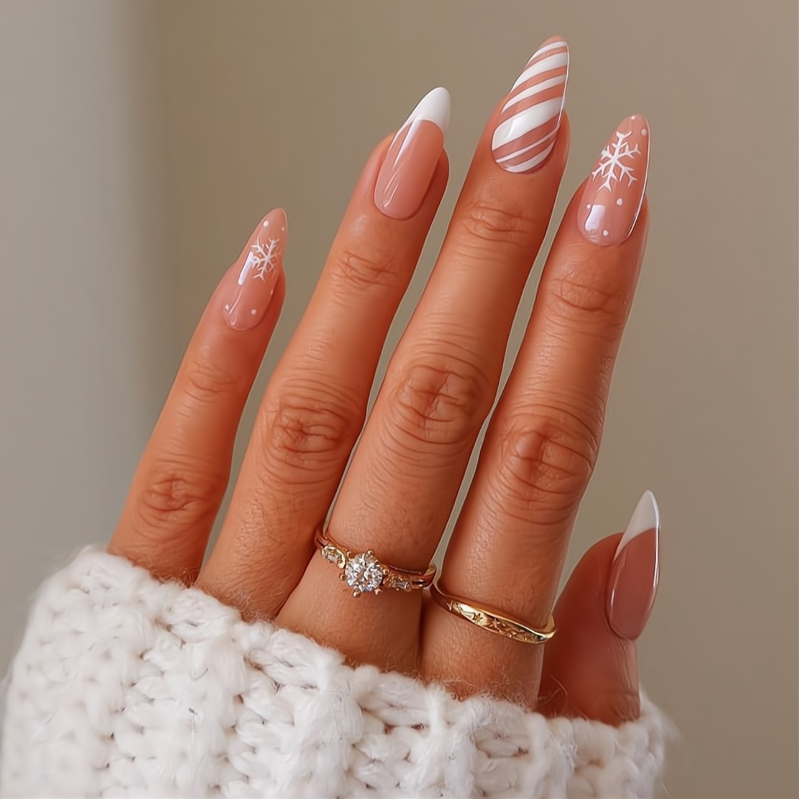 Christmas nail stickers for manicure