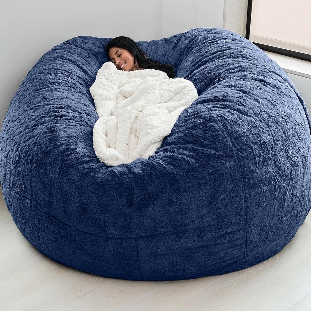 Bolso de frijoles de sofá perezoso Amazon venta caliente transfronteriza bolsa de esponja juego de sofá de bola redonda tatami ventas directas de fábrica image 17