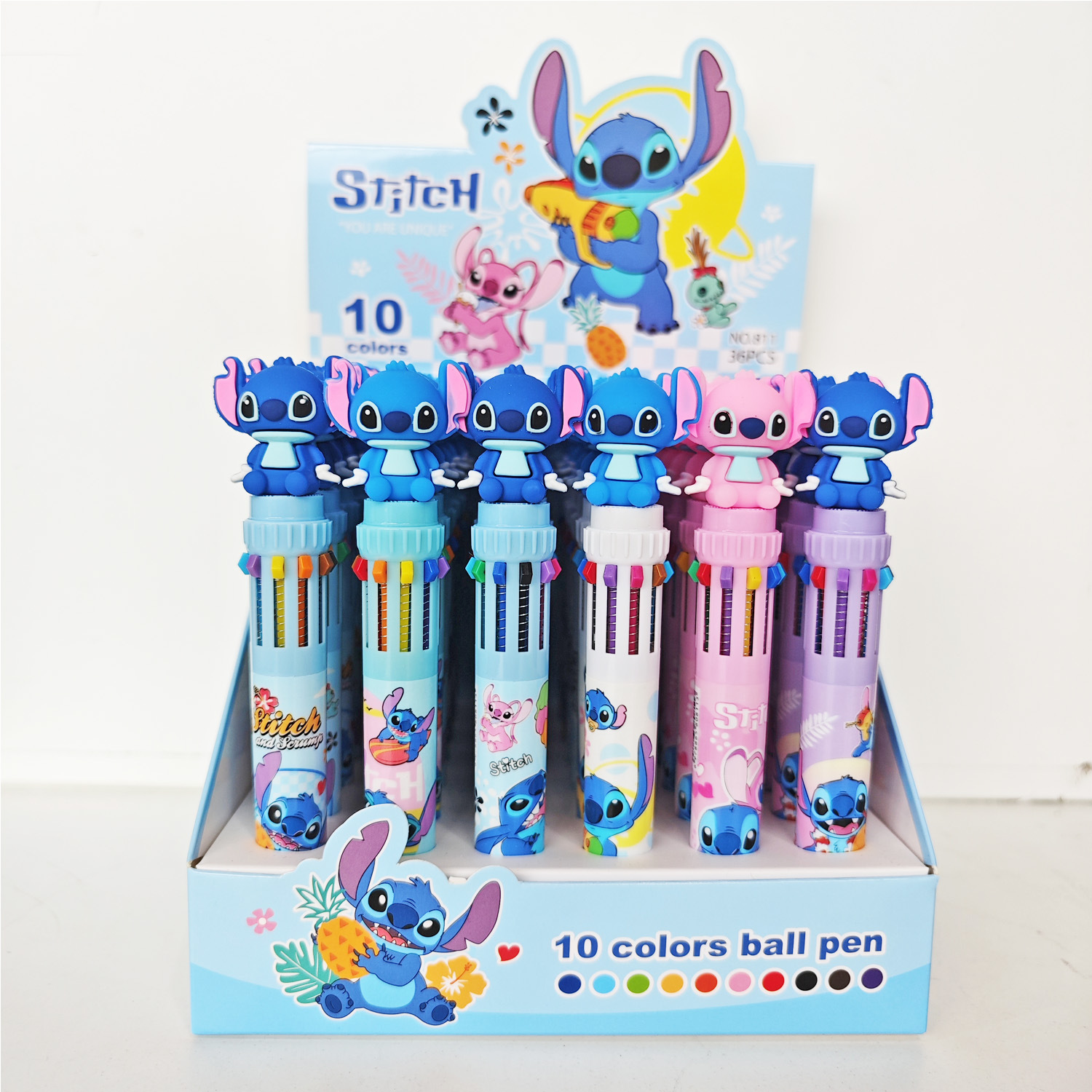 Cartoon creative cute multicoloured universal ballpoint pen for…