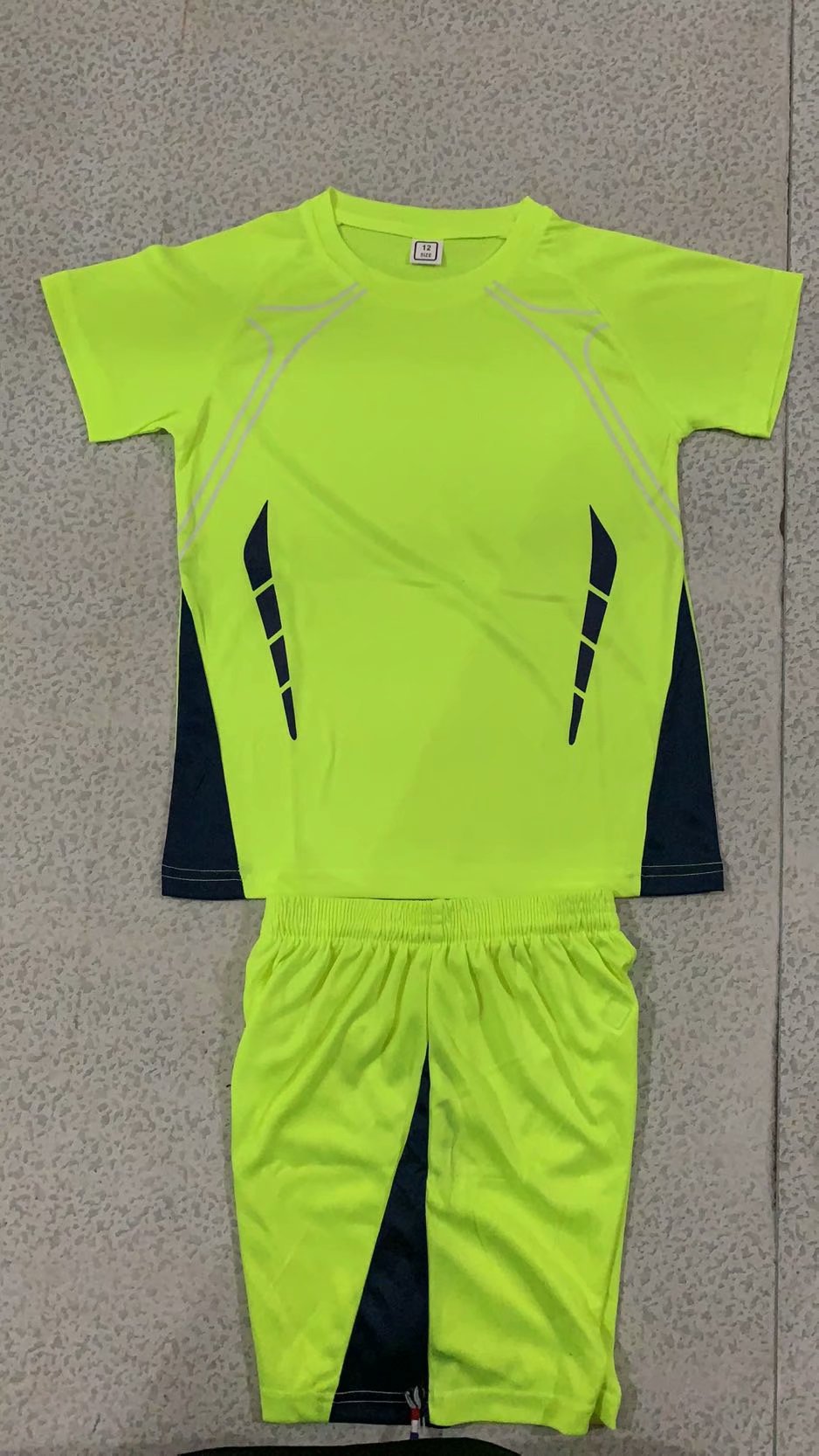厂家批发成人儿童足球服春季夏季足球服套装足球队训练服来图印制详情3