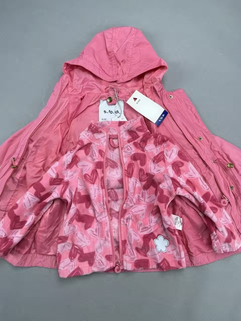 2025 chaqueta de esquí de niñas chaqueta cálida desmontable deportes al aire libre Original babyJacque