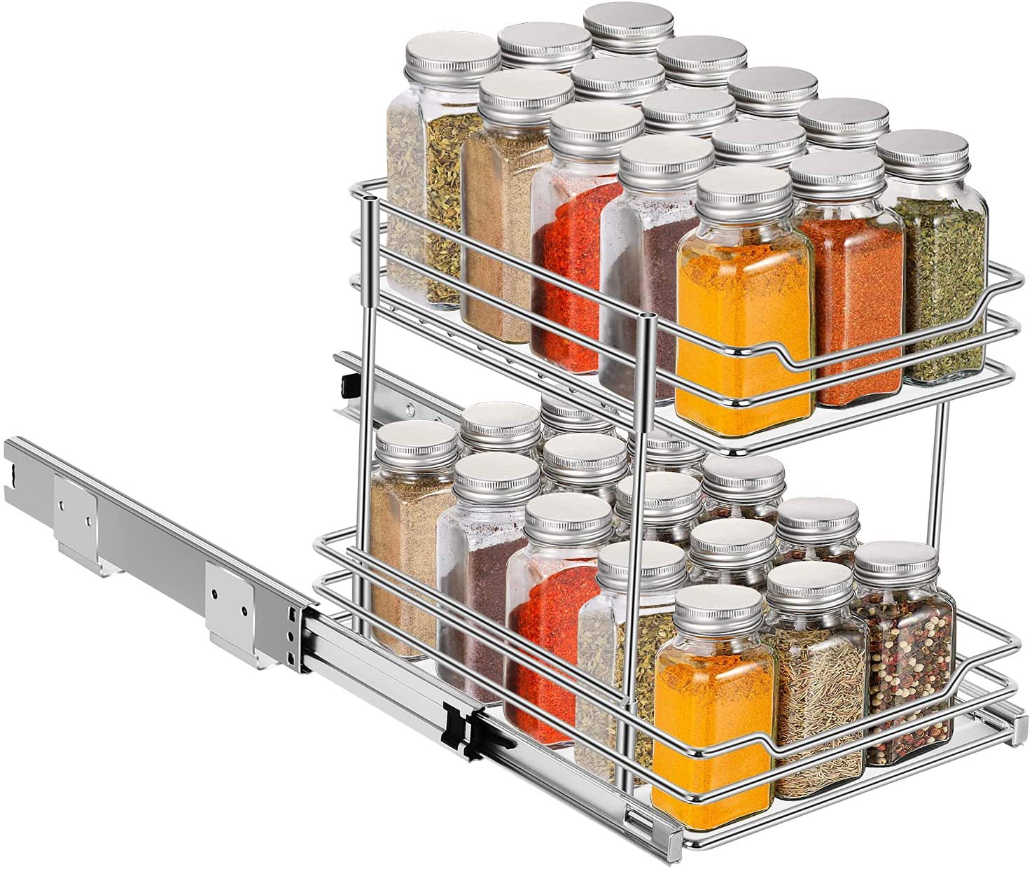 商超食品展示架叠放式罐头架厨房置物架收纳整理架等 定制生产