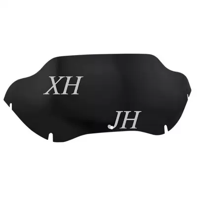 Motorcycle retro accessories 9.5-inch double light windshield windshield suitable for Harley road double light gliding (Dəbilqə (Kaska) aksesuarları) - black