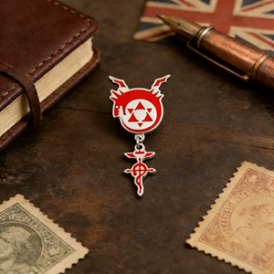 Anime Cartoon Fashion Pendant Badge Creative Simple Enamel Brooch Fullmetal Alchemist Merchandise Wholesale